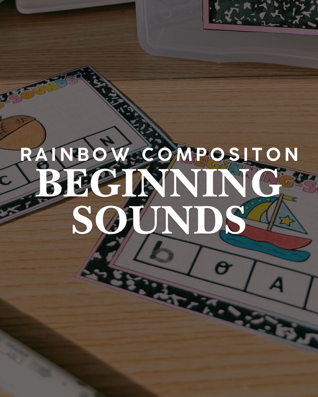 Rainbow Composition Beginning Sounds printable preview