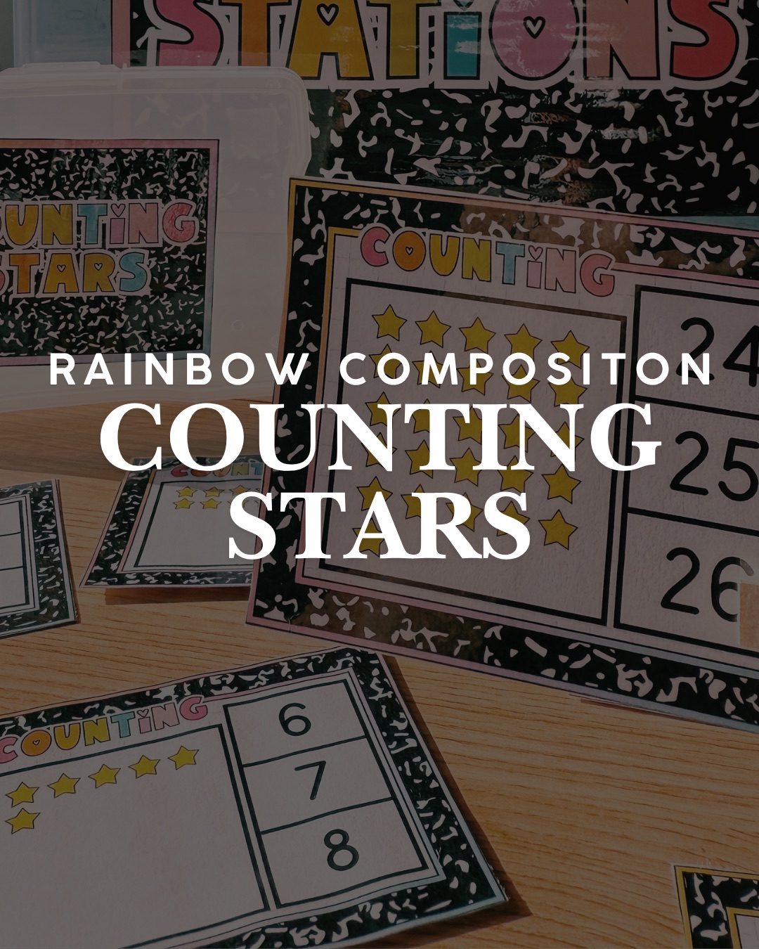 Rainbow Composition Counting Stars printable preview