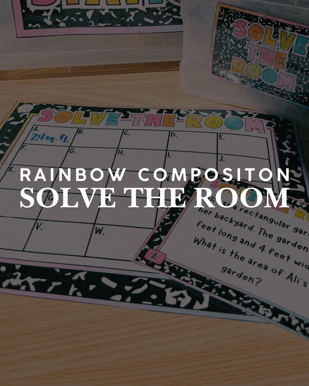 Rainbow Composition Solve the Room printable preview